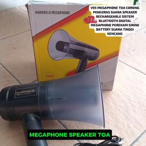 V95 ORI SPEAKER BLUETOOTH CAS TYPE C USB TIPE MEGAPHONE REKAM BATERAI 18650 BISA LEPAS HANDHELD INSI