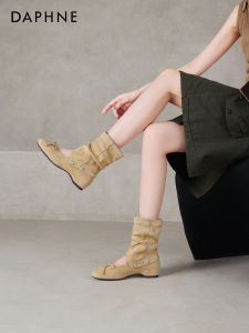 Daphne | Cutout Summer Stack Style Two-Way Ballet Heel Sandals