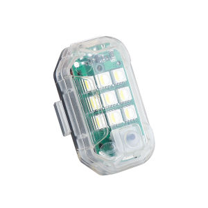 KEVANLY | 1/2PCS Wireless Remote LED RGB Strobe Decorative Light Without Remote Bike Scooter Anti-collision Indicator Warning Lights
