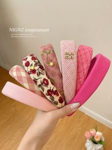 NING ZHOU | High-Quality Wide-Band Floral Hairband for Women