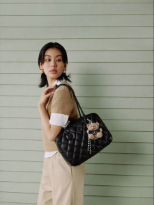 Just Star | Waffle Textured Tote Bag