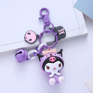 Sanrio | Sanrio Kawaii 3D Doll Keychain Kuromi Cinnamoroll My Melody Hello Kitty Bell Bag Charm Key Ring Pendant Gift