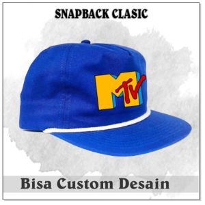Topi Snapback Clasic MTV Topi Kasual Rope Hat | Topi Distro | Topi Premium