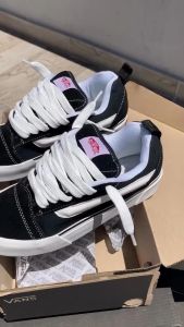 Sepatu IMRAN POTATO x VANS KNU Skool VR3 Vault Lx Black White