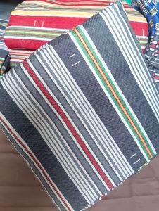 Urung Kasur Isian Kapuk Randu Termurah No2 Katun Dames Salur Merah Biru