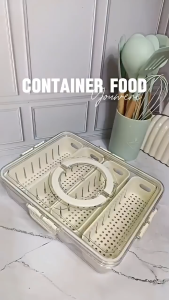 Kotak Penyimpanan Bahan Makanan Sayuran Saringan Kulkas Food Container Universal