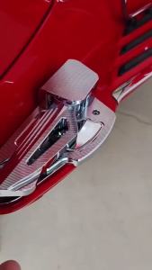 Trexx พักเท้าแต่ง Vespa 150 งานCNC อย่างดี สำหรัรุ่นSprintและPrimavera โครเมียม Chrome/เปีกเจาะ โครเมียม