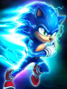 Kayou | Oil Painting By Numbers on Canvas S-Sonic H-Hedgehog Cartoon Home Decor for Living Room Bedroom Handmade Gift Frameless