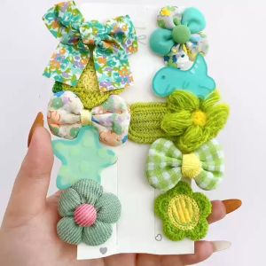 Hokkaido - Set 10 kẹp tóc xanh lá dễ thương cho bé gái