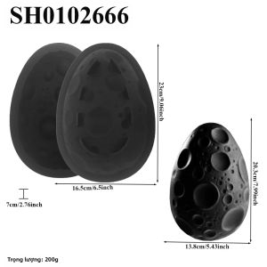 3D Mặt Trăng Trứng Mousse Khuôn Làm Bánh Silicon Thân Thiện Với Môi Trường Hình Quả Trứng Chocolate Món Tráng Miệng Bánh Ngọt Pháp Khuôn Nướng Bánh