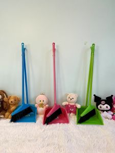 ไม้กวาดพร้อมที่ตักขยะพลาสติก พร้อมใช้งาน ราคาถูก