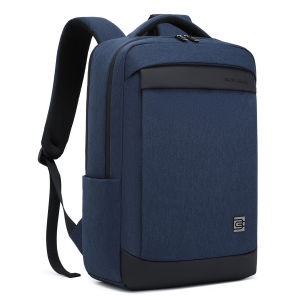Small Business Travel Laptop Bag Mens Double Shoulder Backpack Casual Minimalist Style Waterproof Polyester Inner Material