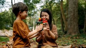 Bình uống nước tritan cao cấp Zoyzoii Nature Paradise Cup bình nước thể thao cho bé E6