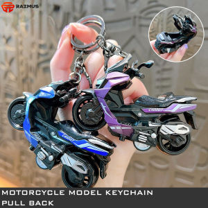 Motorcycle Model Keychain Pull-back Miniature Mini Motorcycle Portable Diecast Vehicle Kids Toy Kids