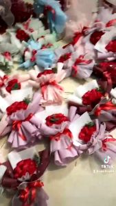 (Tặng thiêp kèm lời chúc theo yêu cầu)  BÓ BÔNG HỒNG SÁP THƠM 15 BÔNG  QUÀ LƯU NIỆM KỶ NIỆM QUÀ TẶNG SINH NHẬT