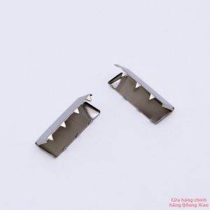 Metal Belt Accessories Fine Teeth Iron Clips Tail Clasps