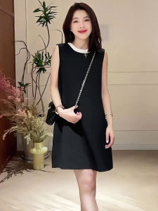 XUECAIQI | Stylish Large Size A-line Sleeveless Slimming Short Dress