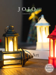 Đèn Nến Hình Khối Đa Giác Mini Cầm Tay JOJOS L. PD. Đèn Trang Trí Giáng Sinh Cổ Điển Đèn Trang Trí Đa Năng Phong Cách Châu Âu