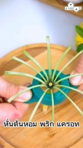 A HAUS ต้นหอมผู้ชาย 12 คม สำหรับซอยผัก เป็นเส้น หมายเหตุ: มีดซอยผักบูชา ที่หั่นผักบูชา มีดหั่นผักบูชา ต้นหอม พริก และ 12 คม การใช้งานง่าย