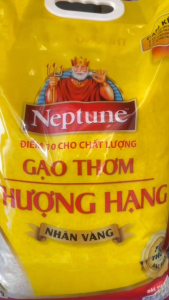 2 túi Gạo Thơm Thượng Hạng Nhãn Vàng Neptune (Tổng 10Kg)