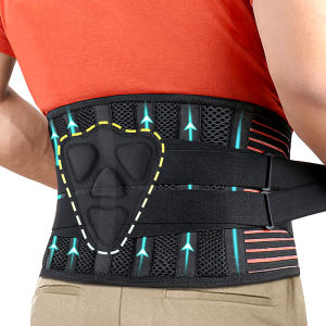 Breathable Lumbar Support Brace for Men Women Relieves Lower Back Pain Sciatica Herniated Disc Perfect for Heavy Lifting