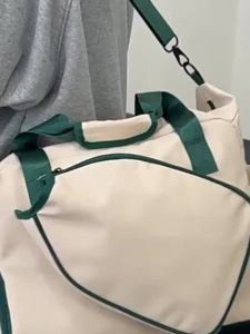 Table Tennis Bag with Shoe Compartment & Wet Pocket - Large Capacity Racket Shoulder Bag | Waterproof Sports Tote for Ping Pong