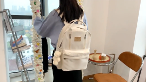 (Ship in12hrs)Large-capacity 35L Travel Laptop Bag Japanese ins Edition College School Bag  for Women LightWeighed Multifunction waterproof Backpack