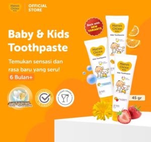 pasta gigi baby Mamas choice kemasan baru
