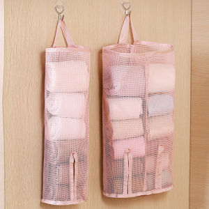 Anglebabylife 2Pcs Wardrobe Hanging Storage Bag Over The Door Organizer Underwear Storage Hanging Bags for Student Dorm Home