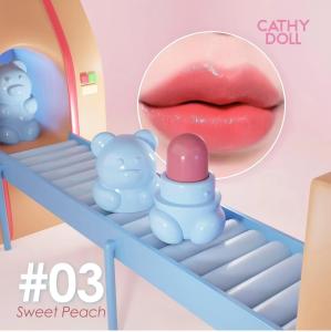 Cathy Doll Original Bear Lipstick Moisturizing Long-lasting Portable 10 Colors Lip Gloss Lipstick Color Boosting Hydrating