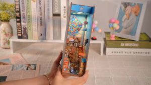 Tonecheer DIY Book Nook Travel With The Wind Puzzles (TQ126) DIY Miniature Dollhouse