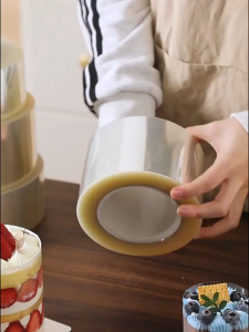 8cm Clear Cake Film/Acetate Film Sheet/Acetate Cake Collar/Acetate Roll/Cake Collar/Cake Surround Film/Mousse Cake Sheets Surrounding Edge Transparent For Cake Decoration