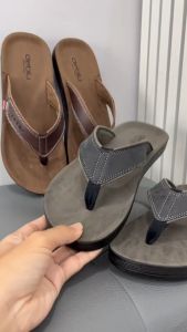 S รองเท้าเพื่อสุขภาพ รองเท้าแตะ แบบหูคีบ หูหนีบ deblu เดอบลู รุ่น BD M7805 สี ดำ แทน น้ำตาล size 39-44