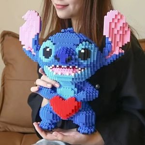 Stitch Building Blocks Disney Lilo & Stitch Small Particle Bricks for Adults Gifts Cute Cartoon Model Set