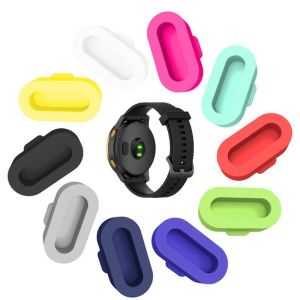 สำหรับ Garmin Fenix 5 5 5 S 6S 6X 7S 7 7X 10สีซิลิโคนปลั๊กกันฝุ่นฝาครอบป้องกันสำหรับ Vivosport Vivomove Sport Forerunner 245 935 945 SQ กันชน SQ2