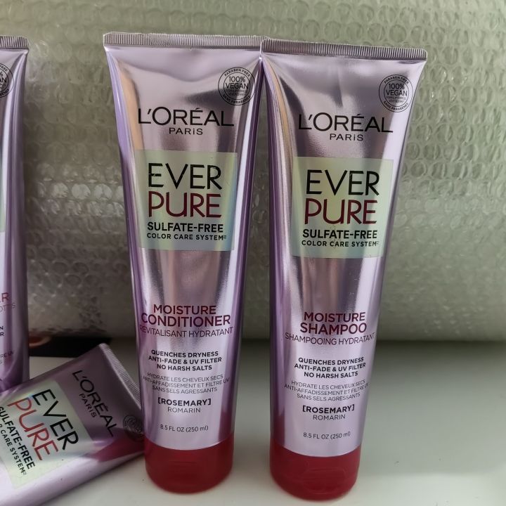 LOREAL Everpure Moisture Shampoo 250mL Moisture Conditioner 250ml