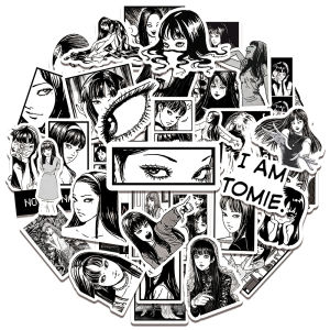 Bandai | BỘ 50 Kinh Dị Anime Kawakami Tomie Cô Gái Dán Thẩm Mỹ Đề Can Cho Điện Thoại Chai Túi Du Lịch Sáng Tạo TỰ LÀM Đồ Chơi Quà Tặng