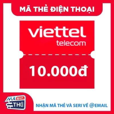 Mã thẻ nạp điện thoại Viettel 10K