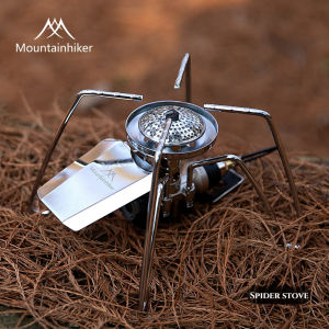 MOUNTAINHIKER Spider Stove Black Spider Folding Card Stove Camping Tableware Camping Kitchenware Camping Barbecue Stove GasStove