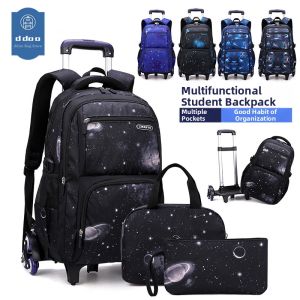 DDOO | Big Capacity Roller School Backpack