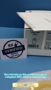 Coloplast CP 8002 Alterna Paediatric Transparent Ostomy Bag ALT (1 Piece) CHILD TRSP CUSTOM CUT Children Kid 康乐保