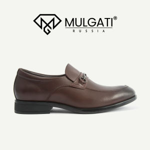 Giày lười nam MULGATI Horsebit Loafer da trơn mũi viền đai kim loại - FA19918