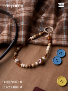 โซ่โทรศัพท์มือถือป้องกันการสูญหายที่ทนทานดั้งเดิมวัสดุอะคริลิค Ootd พร้อม Cas จี้โทรศัพท์มือถือเพซ เปลือกหอย แบรนด์อวกาศ