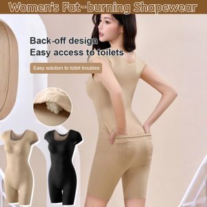 Womens Fat-burning Shapewear Tightening Girdle Waist Butt Lift Breathable Improving Physique Onepiece