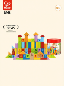 Hape | Educational Assembly Building Blocks 80 Pieces