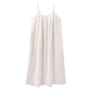 MiiOW | ชุดนอนผ้าไหมน้ำแข็งสำหรับผู้หญิง MiiOW ฤดูร้อน 2025 ชุดเดรสสายเดี่ยวเซ็กซี่ ชุดนอนผ้าไหมน้ำแข็งแบบมีแผ่นรองหน้าอก ชุดเดรสยาวคลุมเข่า