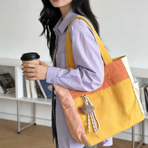 Dopamine Style Custom Printed Logo Pattern Large Capacity Bag