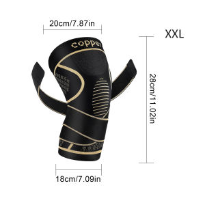 TLXT | High-end Copper Fiber Knee Brace For Pain Relief 360° Support For Arthritis Running Yoga Flexible & Non-Slip Sport Protection