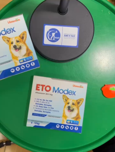 Viên nhai Eto Modex phòng và ngăn ngừa ve rận bọ chét và viêm da trên chó từ 4-10kg