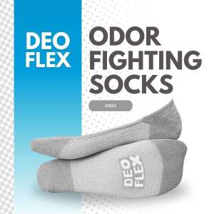 Deoflex socks 1 pair gray Odor Fighting Socks Mixtrue Beauty